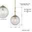 Luminaire suspendu sphère 1 lumière Yosgarth