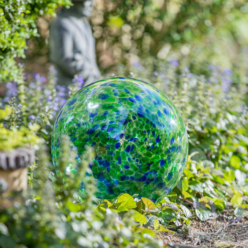 Glass Abstract Gazing Ball