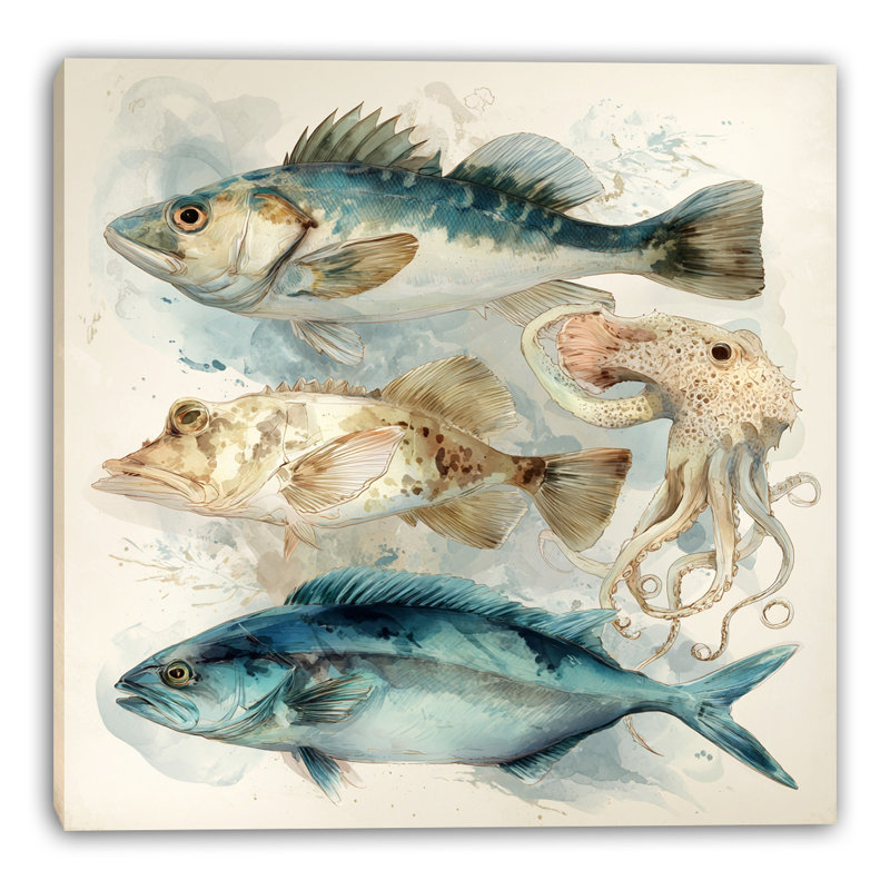 «Blue Oyster Study», art mural sur toile tendue, L 20 po x H 20 po x P 1,5 po