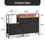 Commode double 8 tiroirs l 52 po avec prise de courant