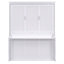 Grand lit escamotable avec tablette, blanc