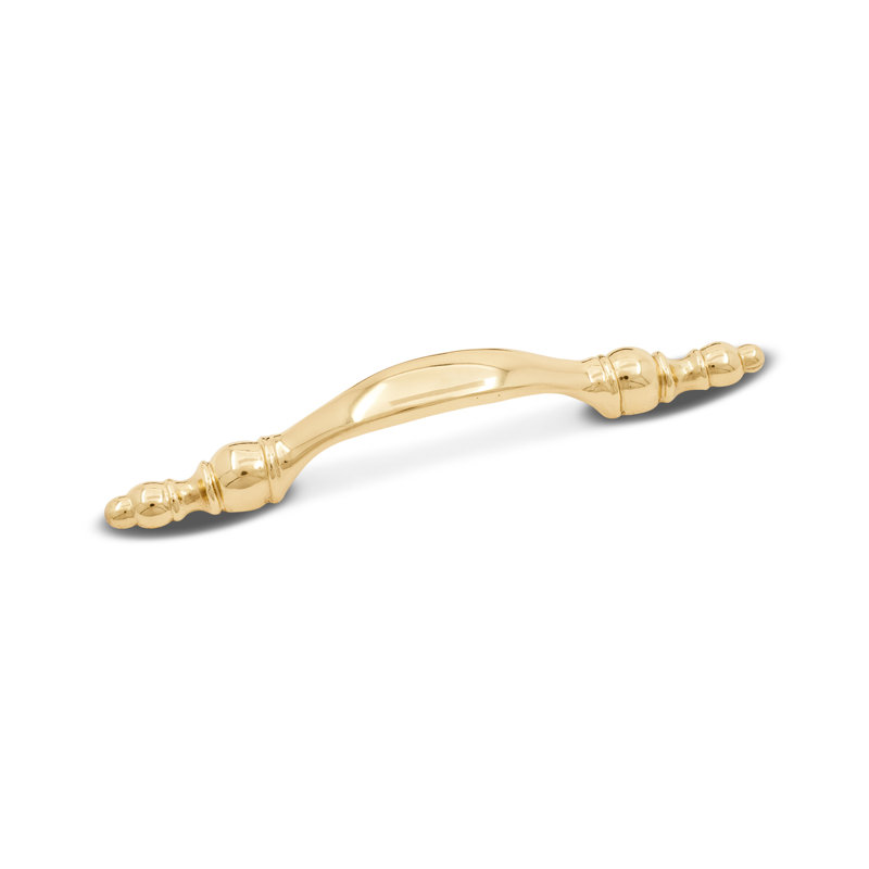 CP Series 3" Center to Center Arch Pull, Polished Brass