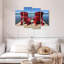 Chaises Adirondack rouges Mehar-108903787