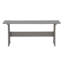 Table Willow Grey avec un banc
