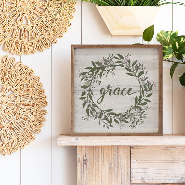 Trinx Grace Wreath Whitewash | Wayfair