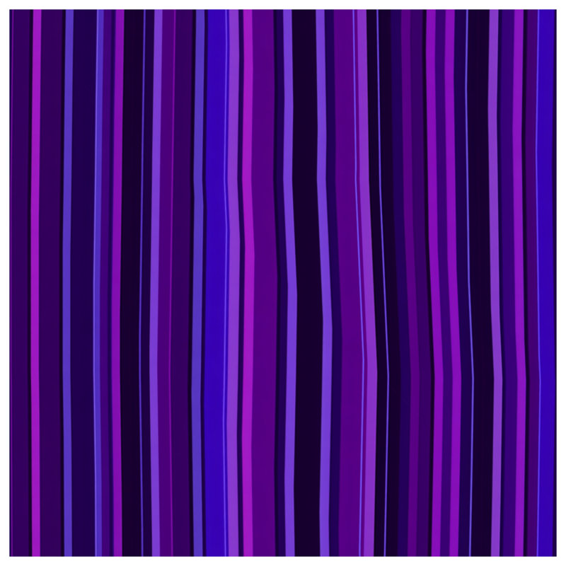 Purple Stripes Fleece Throw Blanket - Pattern Throws for Sofas or Beds, 50in W x 60in H