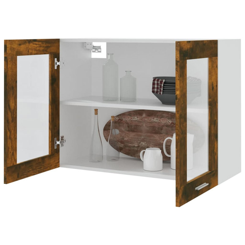 Hanging Glass Cabinet 80X31x60 Cm, Brown