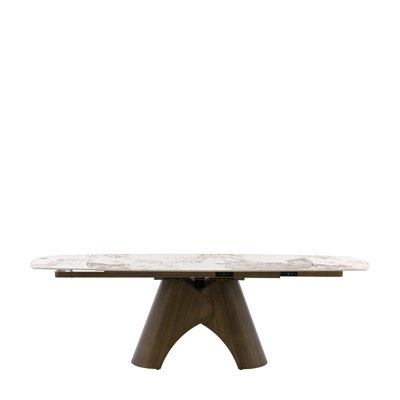 Solid Wood Base Dining Table