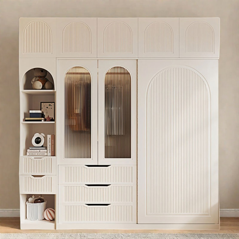Modern Simple And Luxurious Wardrobe, 101.57" H x 94.49" W x 22.83" D