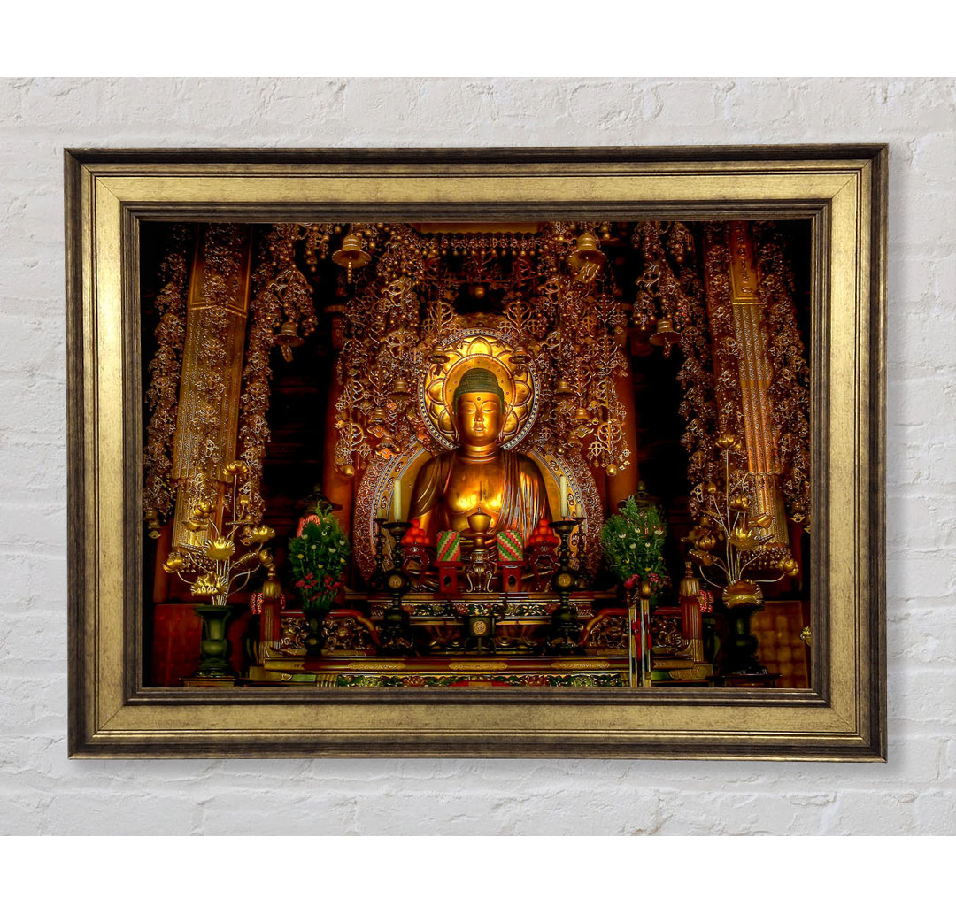 Goldener Buddha Chion Japan - Einzelner Bilderrahmen Kunstdrucke