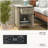Farmhouse Nightstand With Charging Station-1590022374