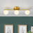 Ivory White Glass Globe Dimmable Vanity Light-334454612