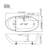 71'' x 33.8'' Whirlpool Plastic / Acrylic Bathtub with Faucet