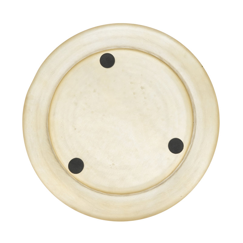 Sousplat Collection Polka Dots Round Charger, Gold