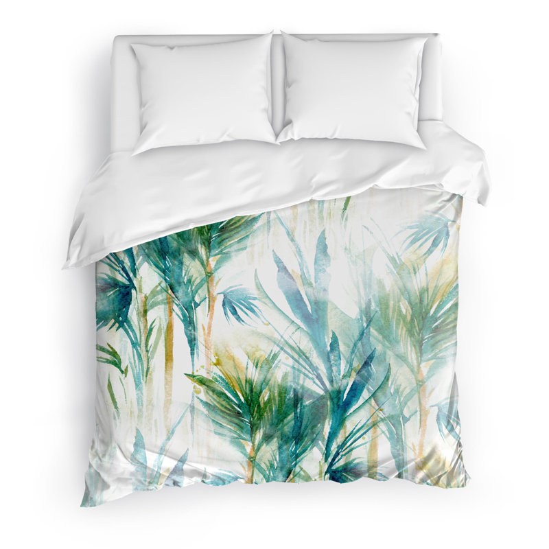 Tropical Twill Duvet Cover, King Duvet Cover + 2 Pillow Cases