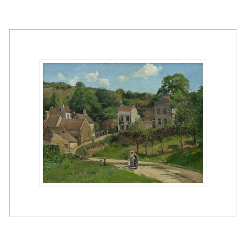 «The Hermitage at Pontoise» par Camille Pissarro, impression giclée sur cadre, H 13,75 po x l 16,43 po