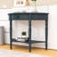 Console en treillis avec tiroir et tablette de style rustique Trexm Farmhouse-1472263777