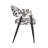 Dining Chair 19'' H Upholstered Metal Armchair