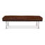 Banc rembourré en cuir véritable Prince Albert-39500727