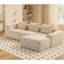 Velours côtelé en velours côtelé 4 pièces modulaire, doux, moderne, sans assemblage pour espace de vie avec tissu, compression, structure, nécessaire-825849994
