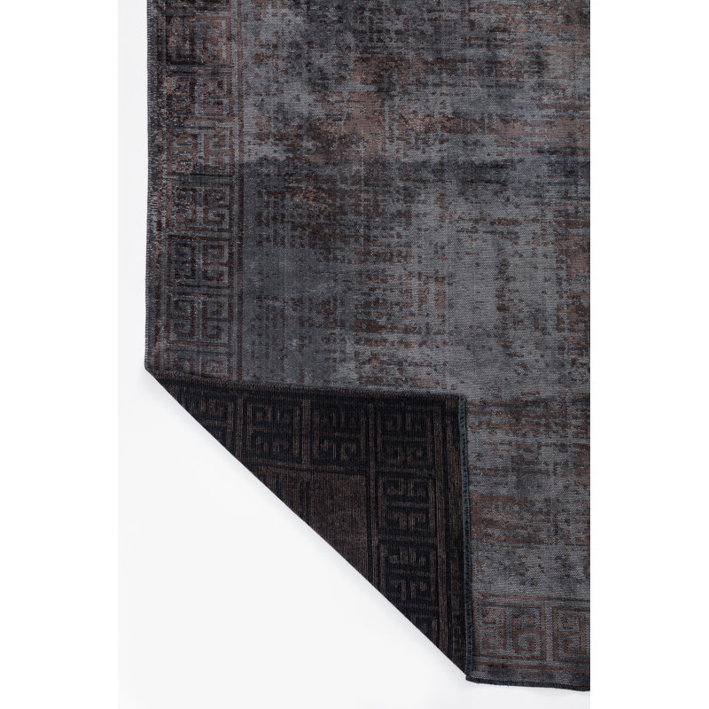 Rapture Gray/Brown Camouflage Luxury Area Rug, Rectangle 7'10" x 11'2"