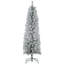 Arbre de Noël artificiel à forme allongée 5 pi avec base en métal 263