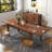 106.3'' Large Extendable Kitchen Table