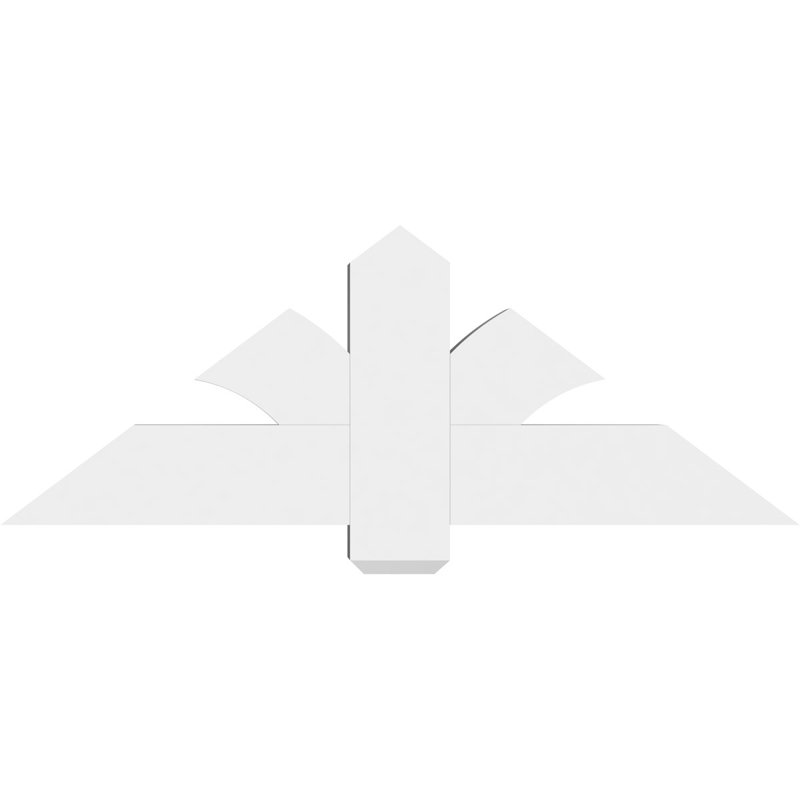 Support pour pignon en PVC Redmond, H 18 po x l 48 po (pas: 9/12), P 4 po x F 6 po