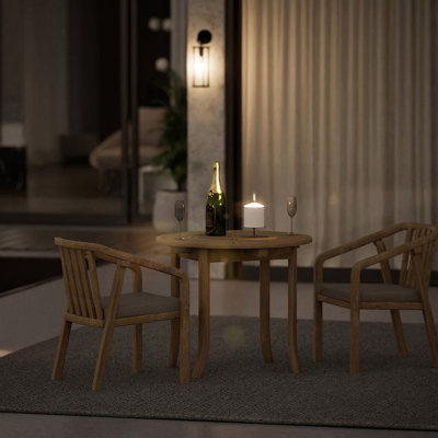 2 - Person Patio Dining Set Table, with Cushions Included