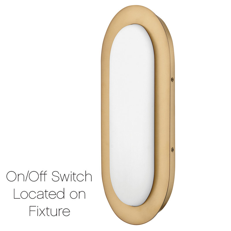Emme Medium Elliptical Integrated LED Bath Vanity Sconce