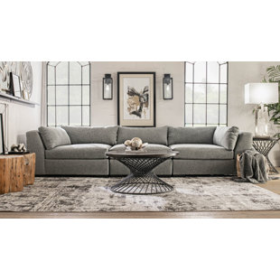 Latitude Run® Jacksmith 97 Width 3-Pieces Sectional Sofa & Chaise,Ottoman  & Reviews