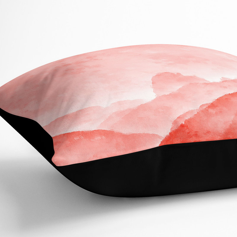 Square Throw Cushion, Black, 40cm H x 40cm W x 15cm D