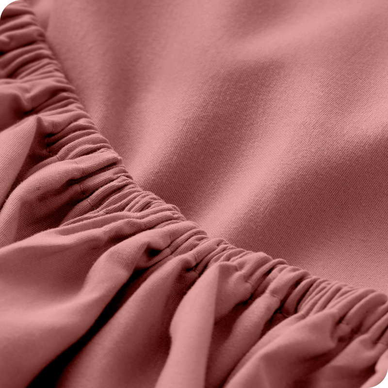 Microfiber Fitted Sheet, Dusty Rose, Full Fitted Sheet