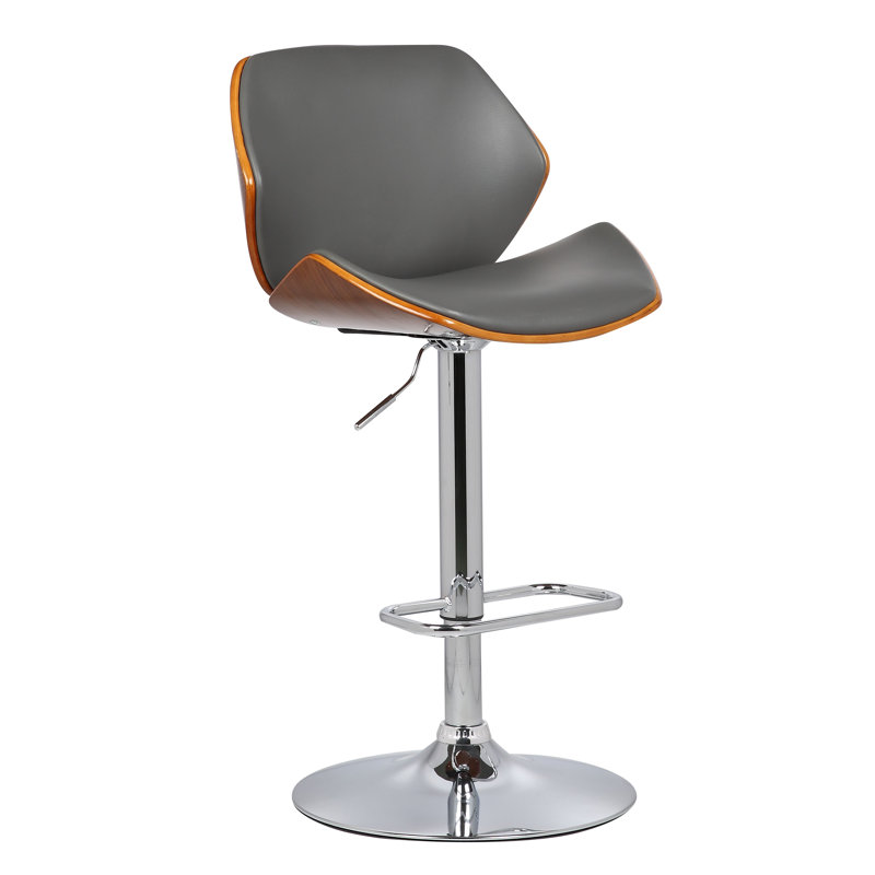 Tabouret de bar rotatif à hauteur ajustable Cantara, Gris