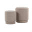 Ensemble de repose-pieds en tissu brun clair-902770529