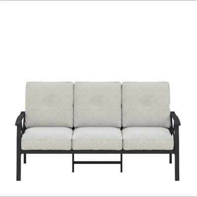 70 Inches All-Weather Metal 3-Seat Patio Sofa