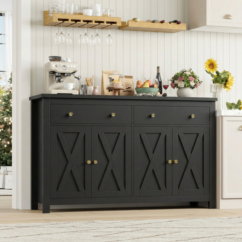 55.1'' Sideboard, Black