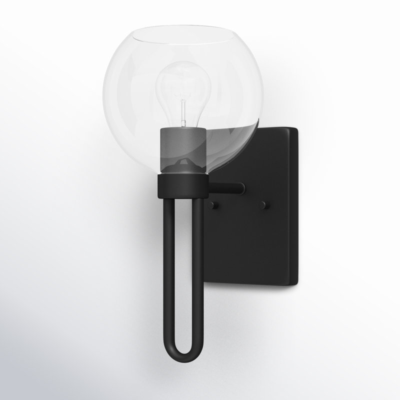 1 - Light Bath Sconce, Midnight Black