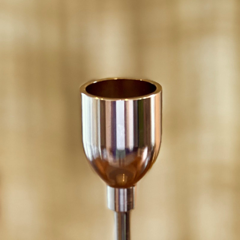 Tulip Top Taper Candle Holder Set, Gold