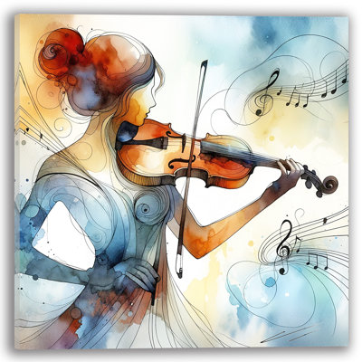«Melodic Expression Violinist» sur toile