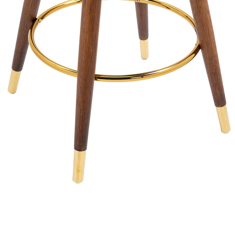 Swivel Bar Stools With Backrest Footrest ,With A Fixed Height Of 360 Degrees