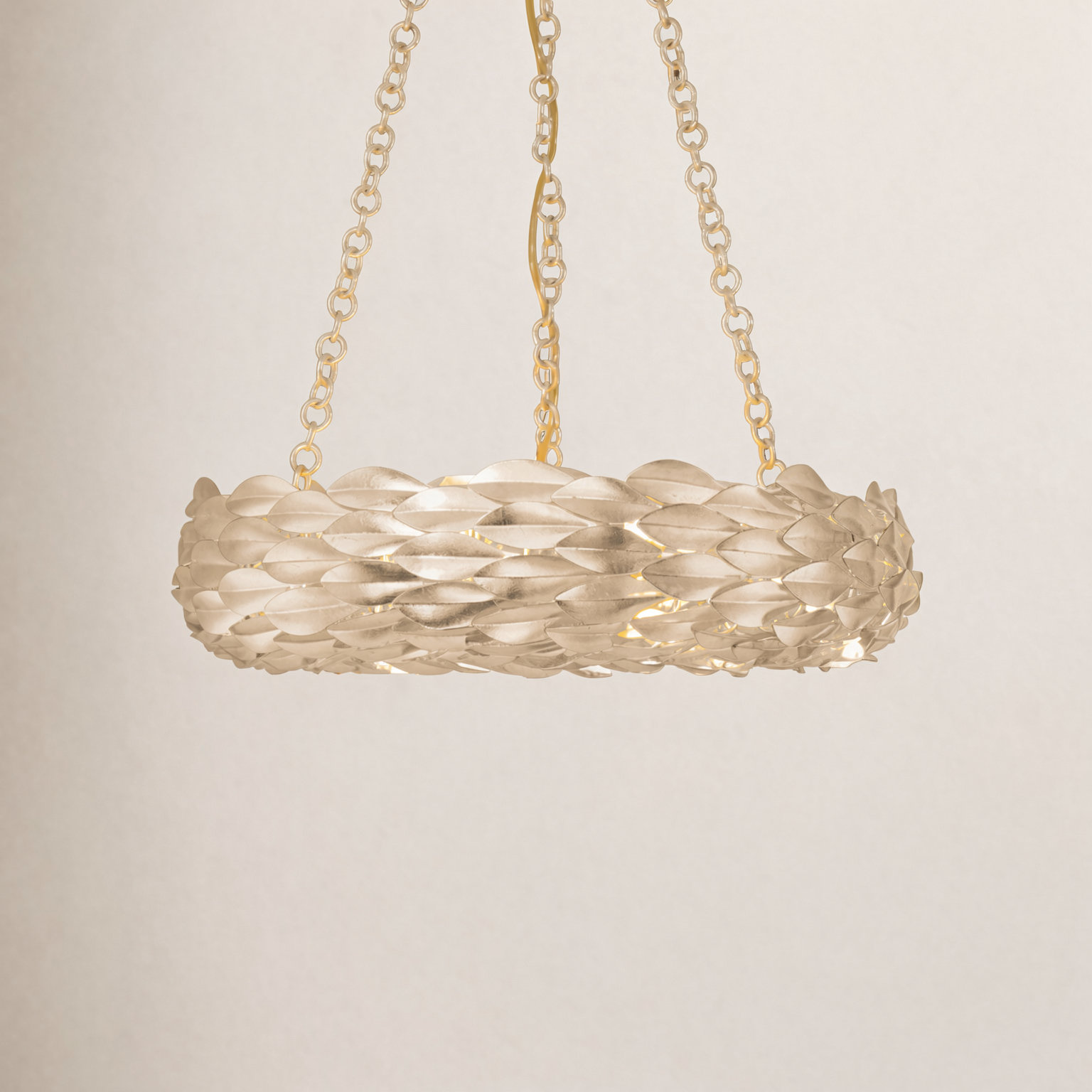 6-Light Chandelier, Antique Gold