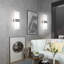 Ensemble de 2 appliques murales à intensité variable à DEL, lampe murale moderne 12 W pour le couloir du salon, blanc froid, HS821-2