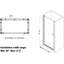 Porte de douche pivotante sans cadre 30 "- 31 3/8" x H 72 "avec verre transparent 1/4" (6mm)-107925085