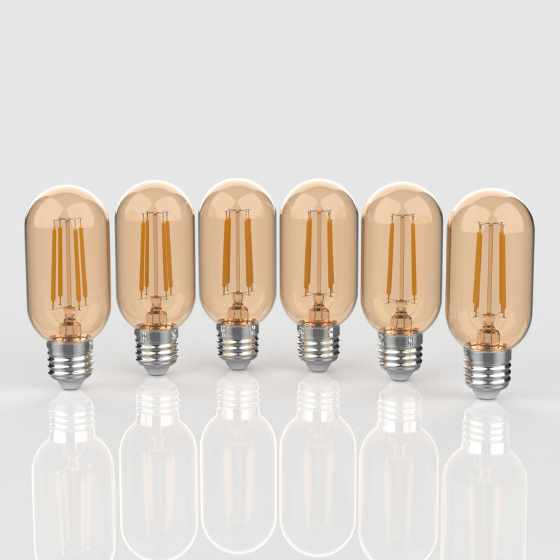 4 Watt, T45 LED, Non-Dimmable Light Bulb, Warm White (2700K) E26/Medium (Standard) Base