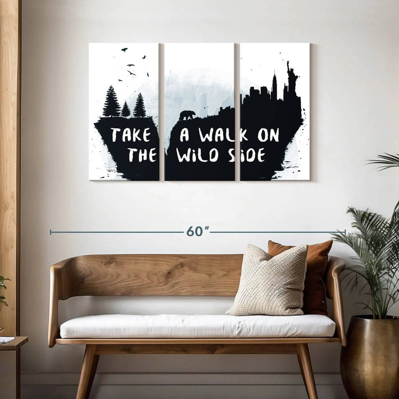 Tergel Walk On The Wild Side, H 28 po x l 45 po