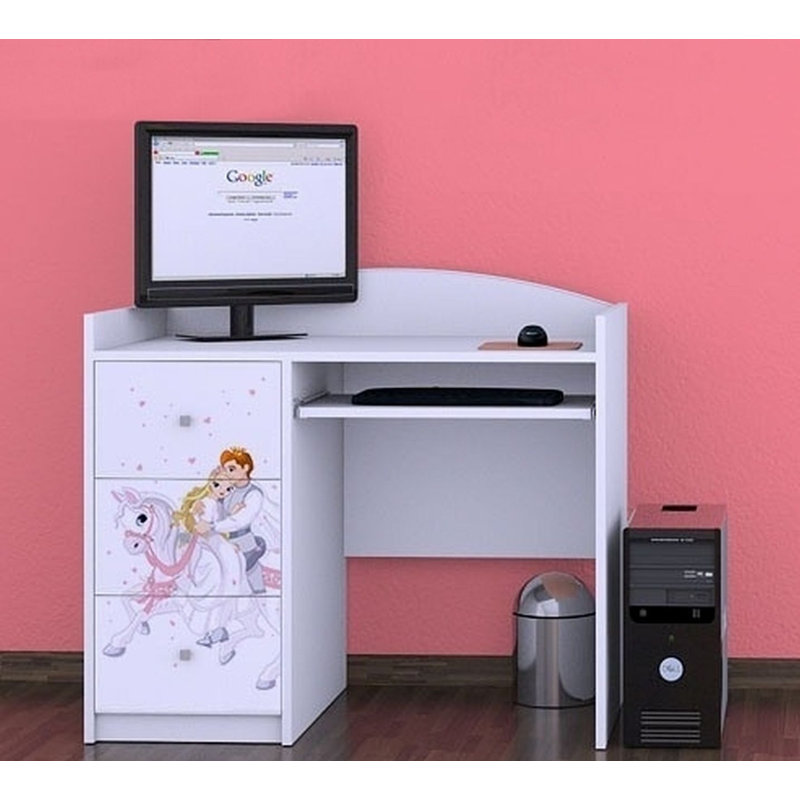 Zelman 100cm Computer Desk, White
