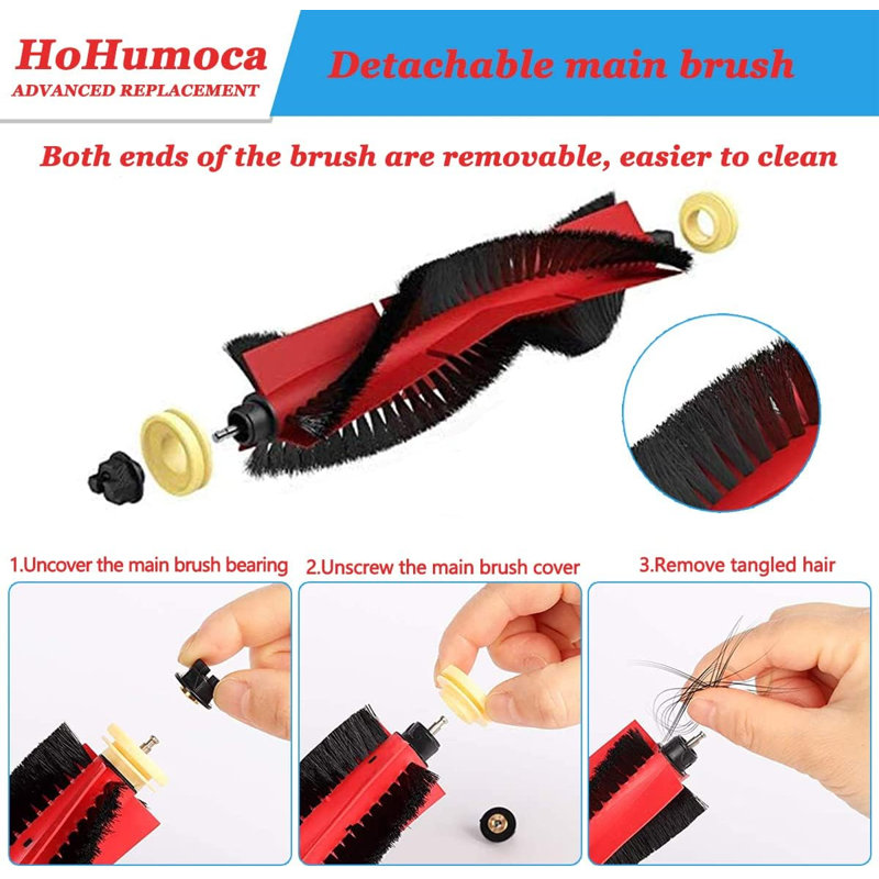 7 Pack Vacuum Cleaner Accessory Kit for Roborock Vacuum Cleaner