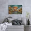 «A Cute Happy Highland Cow 2» par Momart, art mural en métal-224075598