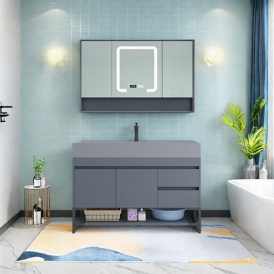 Armoire de salle de bain de style européen minimaliste